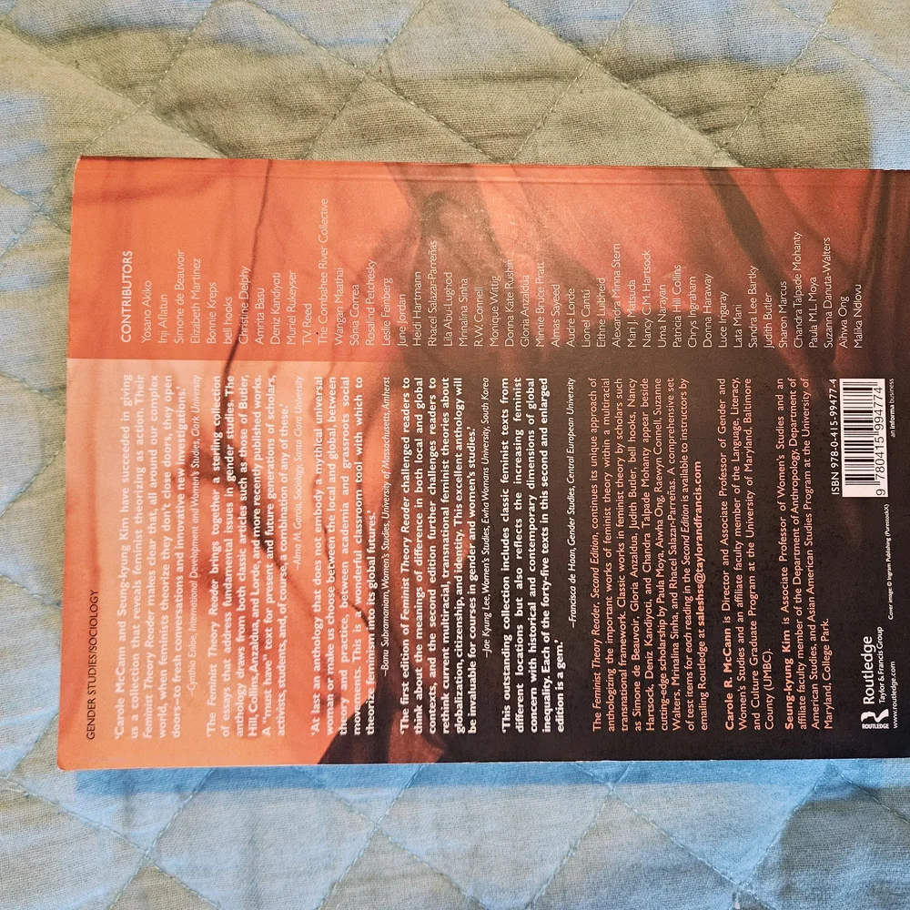 (2 For $30) Barnes & Noble Feminist Theory Reader - Orange and Black - Picture 3 of 5
